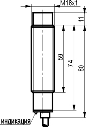 Габариты ISN E42A-01G-8-L